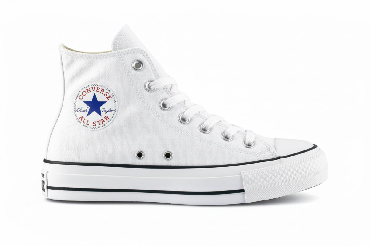 Converse Chuck Taylor All Star Triplesuela Lona blanca – TIENDA