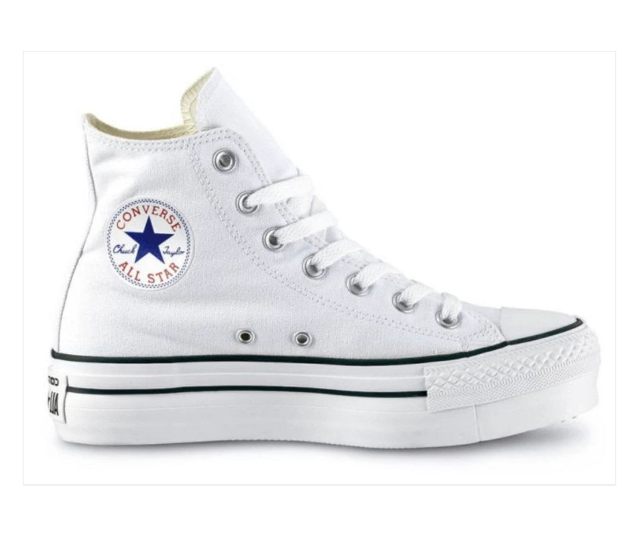 Converse - Chuck Taylor All Star Triplesuela Lona blanca