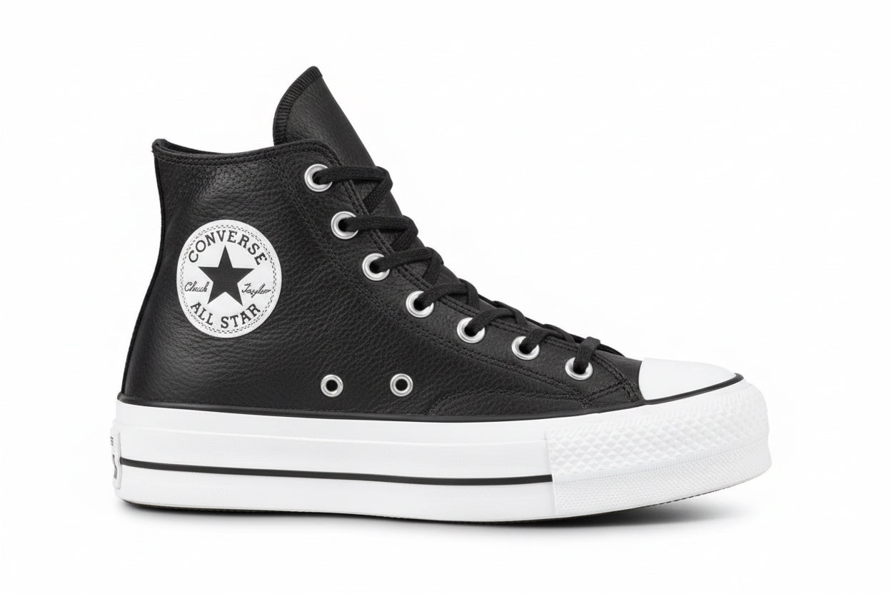 Converse - Polipiel Negra doble suela