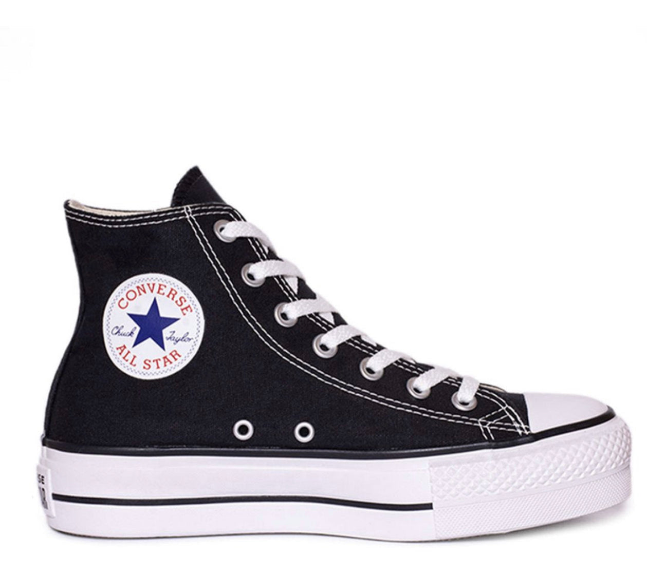 Converse clasica lona negra