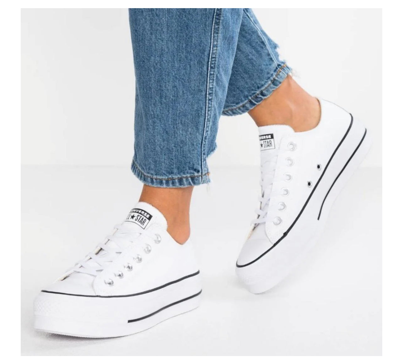 Converse lona blanca