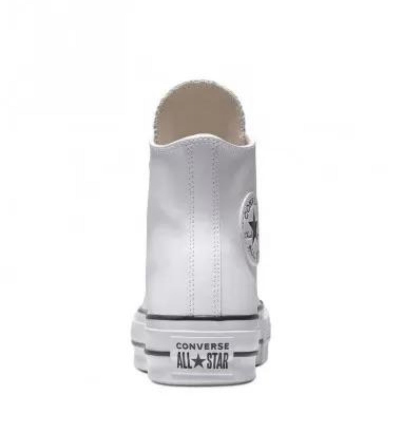 converse doble suela blancas piel